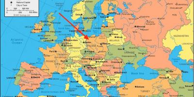 地图的波兰的欧洲