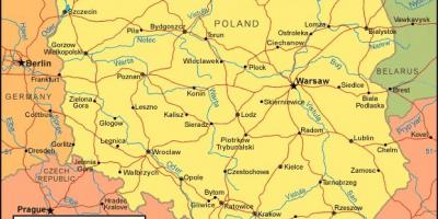 地图的波兰边境